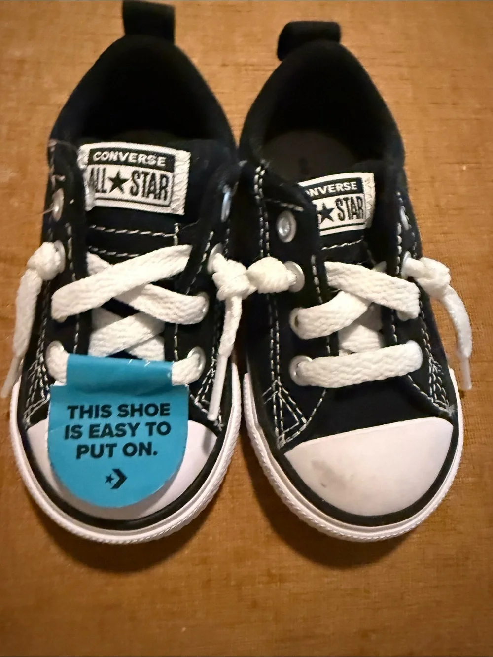 Converse Kids Low Top Sneakers in Black and White